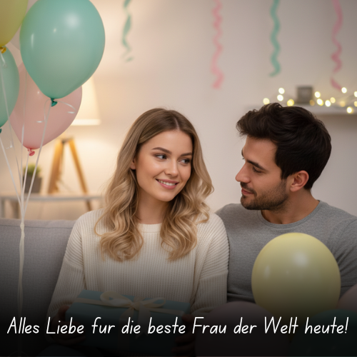 Alles Liebe für die beste Frau der Welt heute!