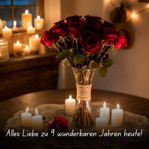 Alles Liebe zu 9 wunderbaren Jahren heute!