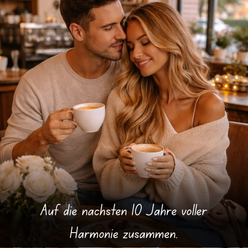Auf die nächsten 10 Jahre voller Harmonie zusammen