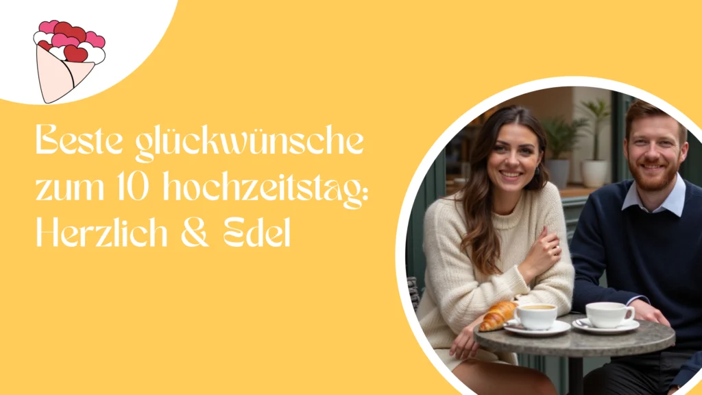 Beste glückwünsche zum 10 hochzeitstag: Herzlich & Edel