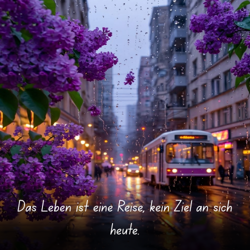 Das Leben ist eine Reise, kein Ziel an sich heute