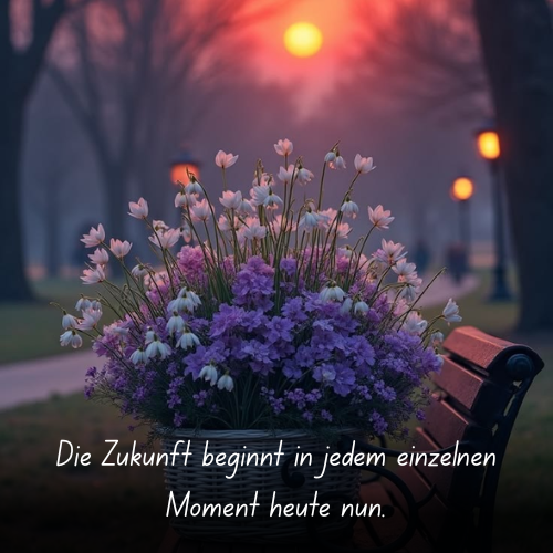 Die Zukunft beginnt in jedem einzelnen Moment heute nun
