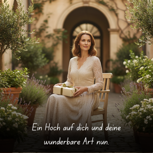 Ein Hoch auf dich und deine wunderbare Art nun