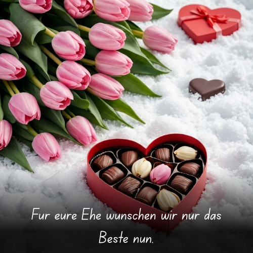 Für eure Ehe wünschen wir nur das Beste nun