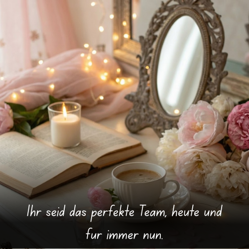 Ihr seid das perfekte Team, heute und für immer nun