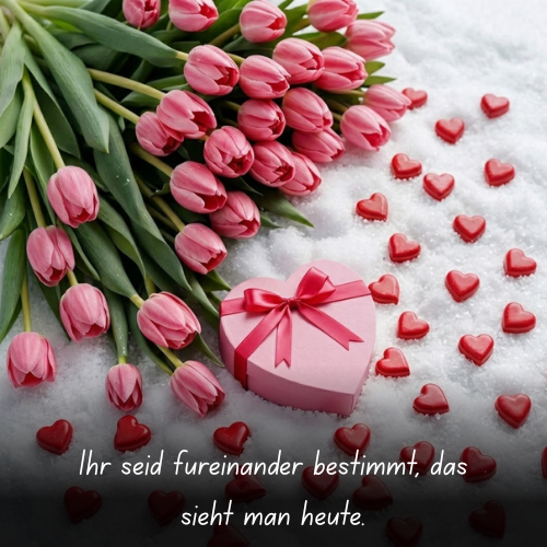 Ihr seid füreinander bestimmt, das sieht man heute