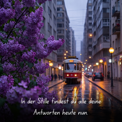 In der Stille findest du alle deine Antworten heute nun.