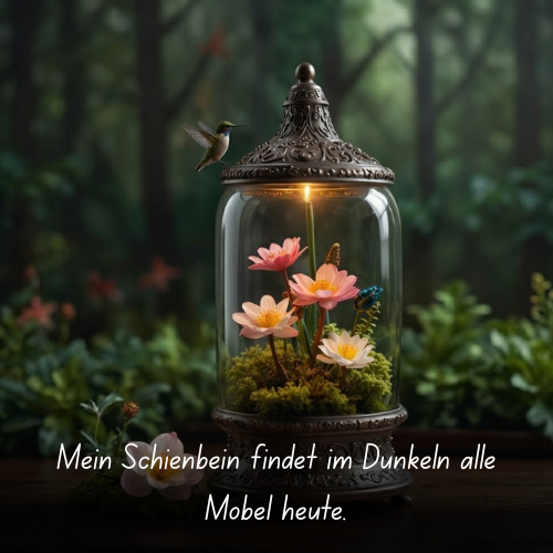 Mein Schienbein findet im Dunkeln alle Möbel heute