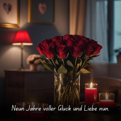 Neun Jahre voller Glück und Liebe nun
