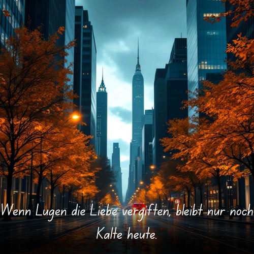 Wenn Lügen die Liebe vergiften, bleibt nur noch Kälte heute