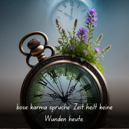 böse karma sprüche_ Zeit heilt keine Wunden heute