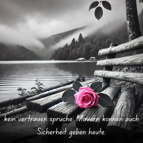 kein vertrauen sprüche_ Mauern können auch Sicherheit geben heute