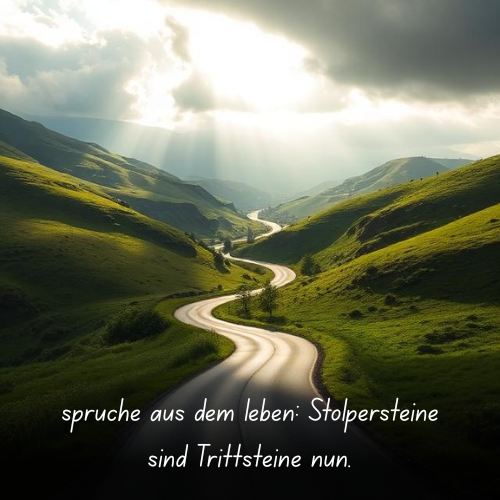 sprüche aus dem leben_ Stolpersteine sind Trittsteine nun