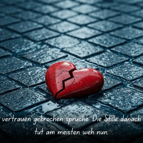 vertrauen gebrochen sprüche_ Die Stille danach tut am meisten weh nun