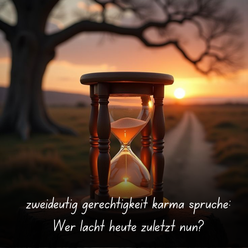 zweideutig gerechtigkeit karma sprüche_ Wer lacht heute zuletzt nun