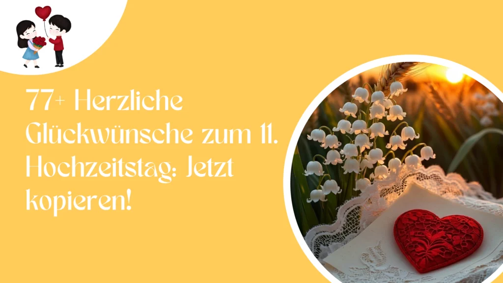 77+ Herzliche Glückwünsche zum 11. Hochzeitstag: Jetzt kopieren!