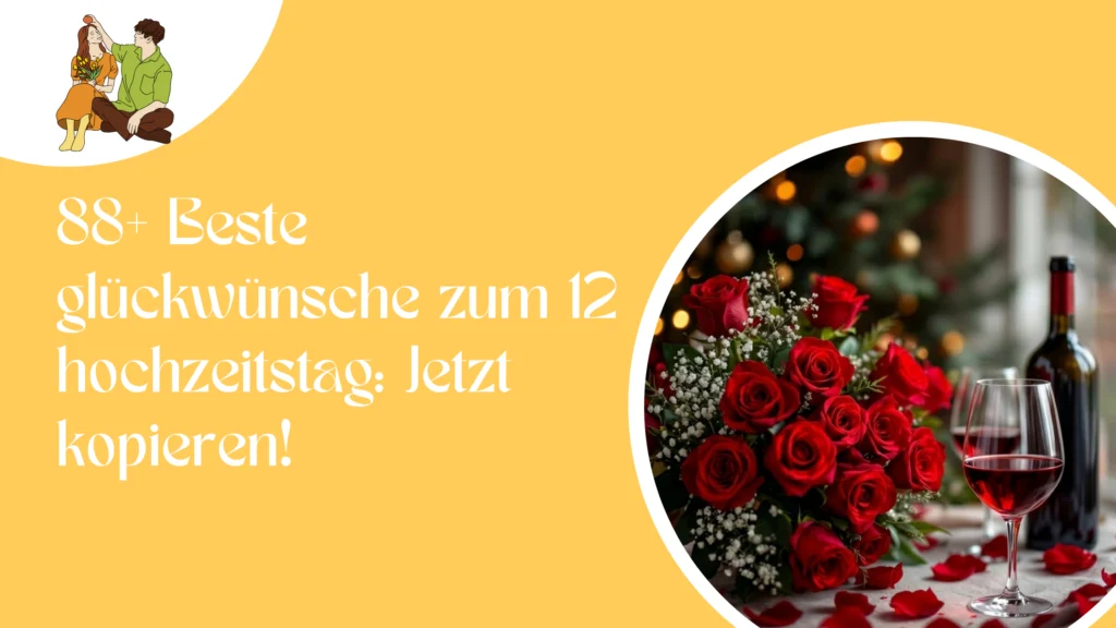 88+ Beste glückwünsche zum 12 hochzeitstag: Jetzt kopieren!