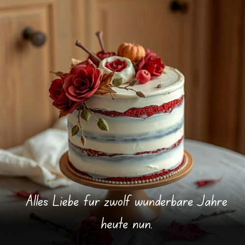 Alles Liebe für zwölf wunderbare Jahre heute nun