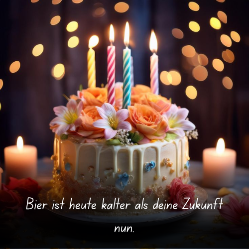 Bier ist heute kälter als deine Zukunft nun