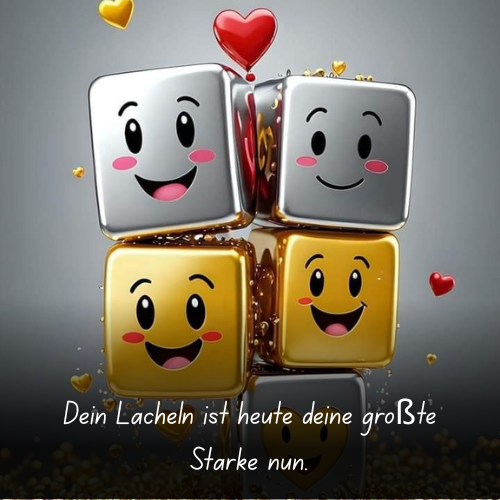 Dein Lächeln ist heute deine größte Stärke nun