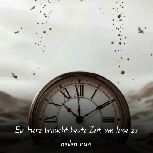 Ein Herz braucht heute Zeit, um leise zu heilen nun