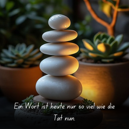 Ein Wort ist heute nur so viel wie die Tat nun