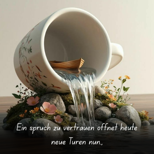 Ein spruch zu vertrauen öffnet heute neue Türen nun.,