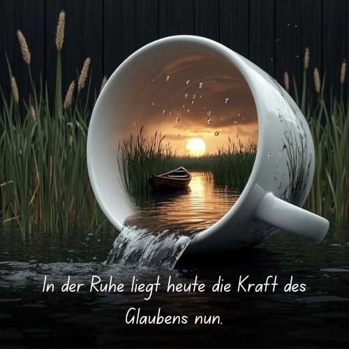 In der Ruhe liegt heute die Kraft des Glaubens nun