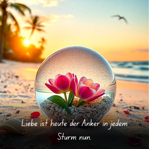 Liebe ist heute der Anker in jedem Sturm nun