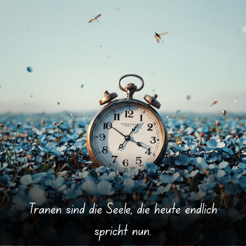 Tränen sind die Seele, die heute endlich spricht nun
