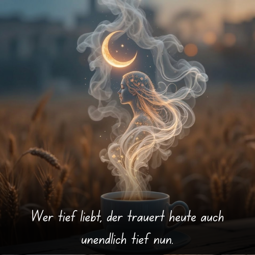 Wer tief liebt, der trauert heute auch unendlich tief nun