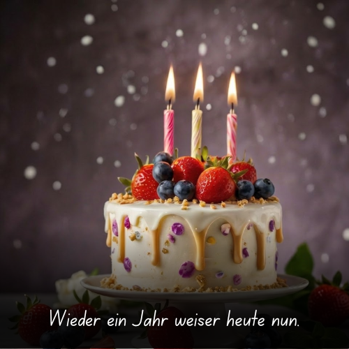 Wieder ein Jahr weiser heute nun