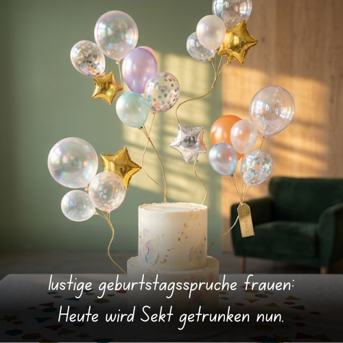 lustige geburtstagssprüche frauen_ Heute wird Sekt getrunken nun