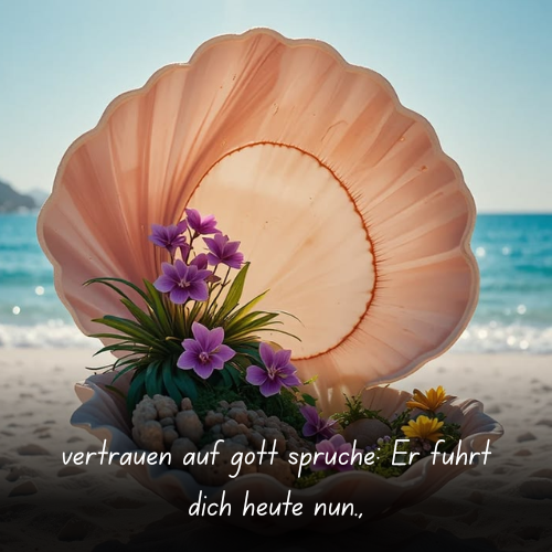 vertrauen auf gott sprüche_ Er führt dich heute nun.,