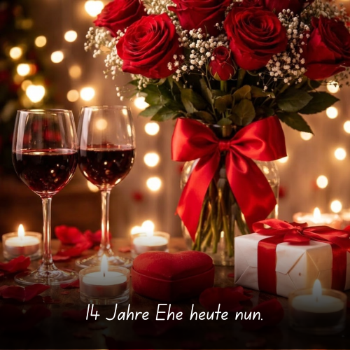 14 Jahre Ehe heute nun