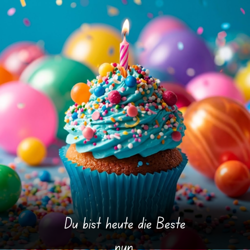 Du bist heute die Beste nun
