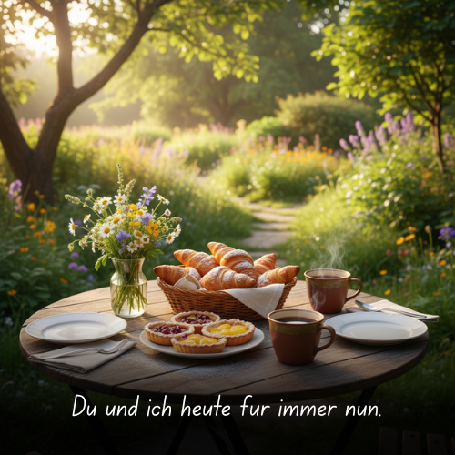 Du und ich heute für immer nun.