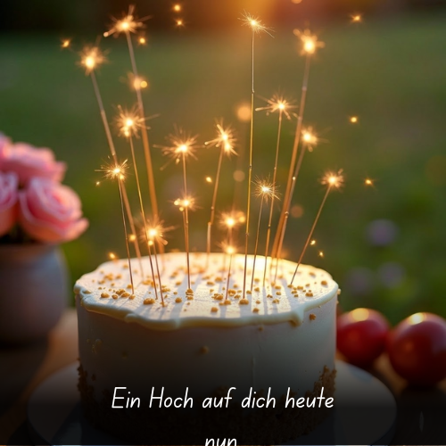 Ein Hoch auf dich heute nun