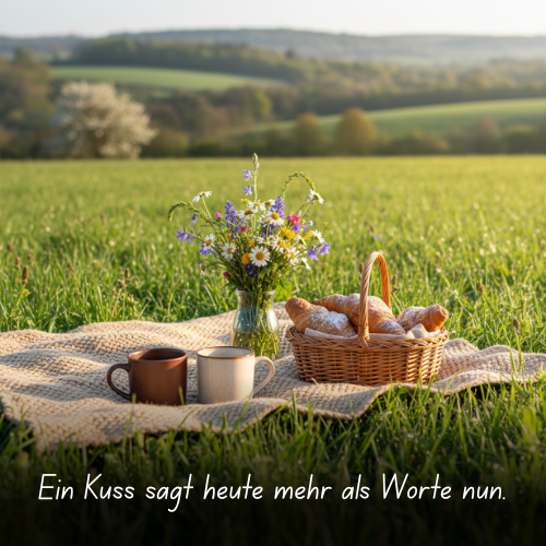 Ein Kuss sagt heute mehr als Worte nun