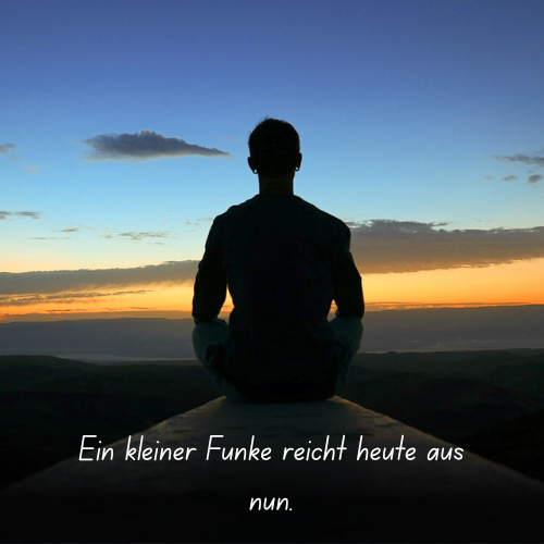 Ein kleiner Funke reicht heute aus nun