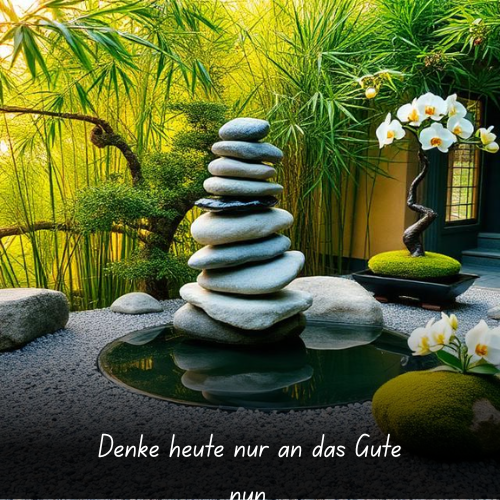Denke heute nur an das Gute nun