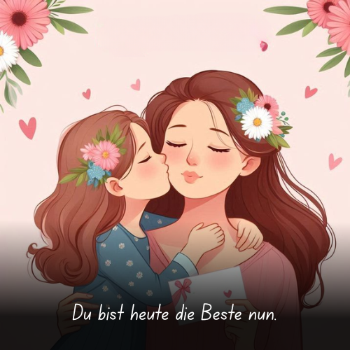 Du bist heute die Beste nun
