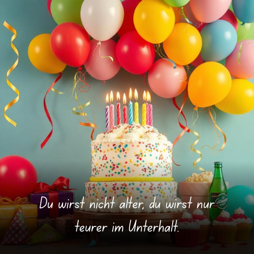 Du wirst nicht älter, du wirst nur teurer im Unterhalt