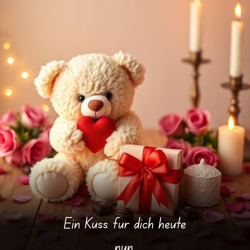 Ein Kuss für dich heute nun