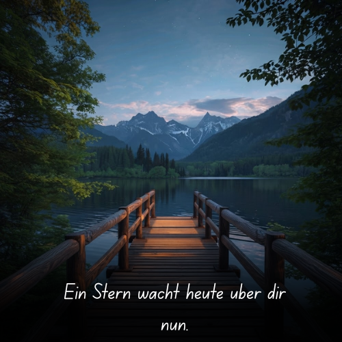 Ein Stern wacht heute über dir nun