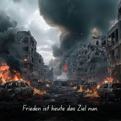 Frieden ist heute das Ziel nun