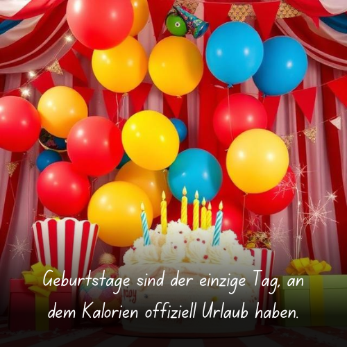 Geburtstage sind der einzige Tag, an dem Kalorien offiziell Urlaub haben