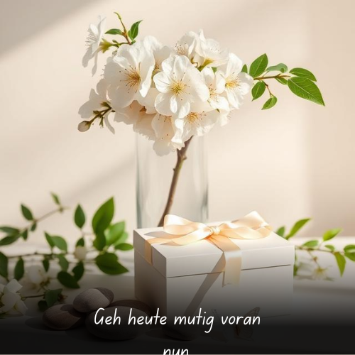 Geh heute mutig voran nun