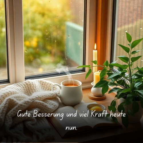 Gute Besserung und viel Kraft heute nun