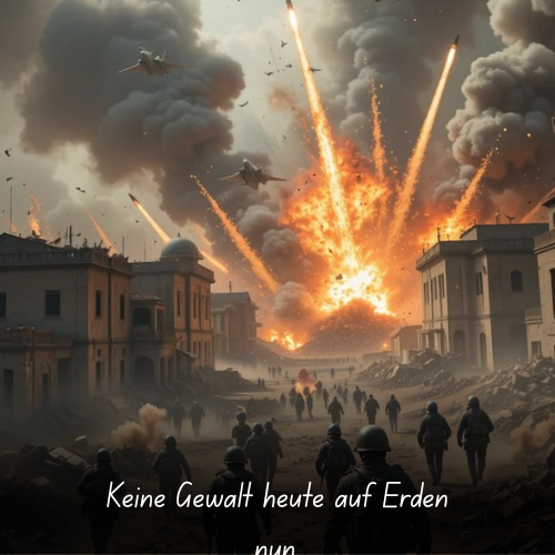 Keine Gewalt heute auf Erden nun